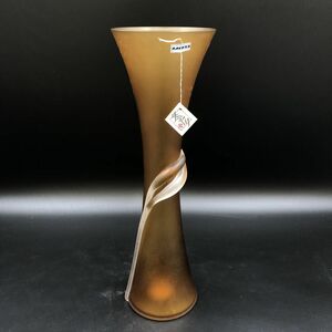 カメイガラス　手作り 花瓶 【J311-048#100】