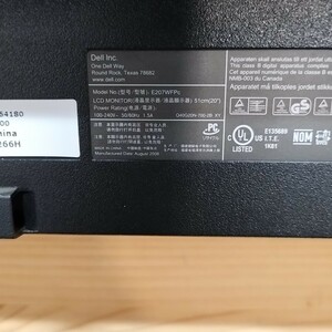 DELL 20.1型ワイド液晶 E207WFPc ジャンク