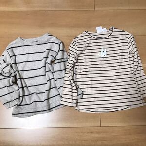 【中古】ZARA ザラ　ボーダー 長袖Tシャツ ロンT セーター　SIZE 4-5YEARS CM110