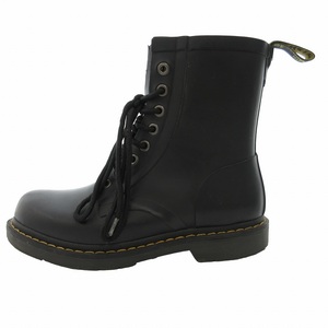 ドクターマーチン DR.MARTENS 14822001 DRENCH 8ホール ショートブーツ ラバー レインブーツ 長靴 ハイカット UK7 26.0cm ブラック