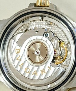 ブルガリ BVLGARI LCV35SG D3977 automatic　稼働　メンズ　　※ベゼル無しのためジャンク品。純正ベルト、社外尾錠