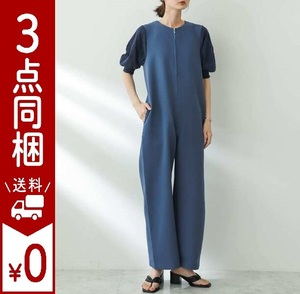 SENSE OF PLACE by URBAN RESEARCH アーバンリサーチ 23SS ボリュームスリーブオールインワン 1枚で華やかスタイリングの完成 BLUE M