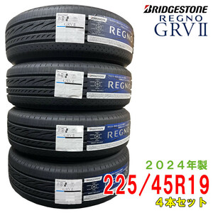 〔2024年製/在庫あり〕　REGNO GRV2　225/45R19 96W XL　4本セット　国産 ブリヂストン　夏タイヤ ミニバン用