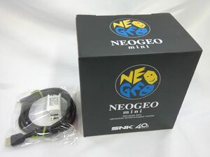 25 送60サ 0612$B18 NEOGEO mini ＆ HDMIケーブルとアダプターセット 中古品