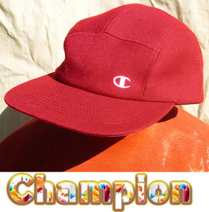 即決■Champion■真っ赤なマッカーサcap■■古着