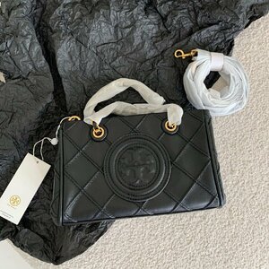 Tory Burch Fleming ハンドバッグ ショルダーバッグ ブラック