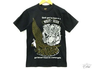 WESTRIDE ウエストライド　プリント　Tシャツ 半袖シャツ black 34