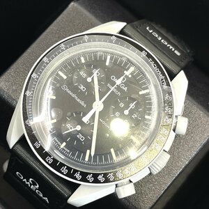 6666-60 未使用 OMEGA × Swatch オメガ × スウォッチ 腕時計 MISSION TO THE MOON SO33M100 スピードマスター ミッション トゥ ザ ムーン