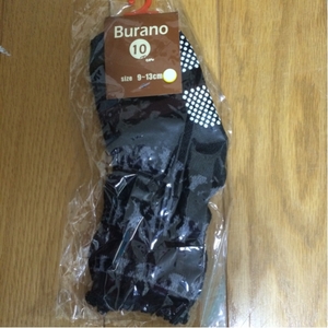 新品未使用 Burano 靴下9～13cm