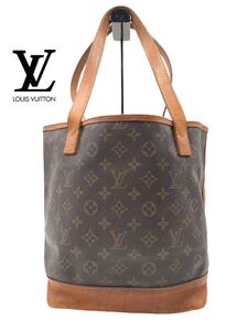 1円　美品　超高級　 LOUIS VUITTON ルイヴィトン　ブランド　ブラウン　トートバッグ　バッグ　 バケットPM メンズ　レディース　YP503