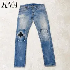 RNA SLANG スキニー デニムパンツ ダメージ加工 ストレッチ Y2K M