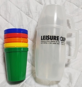 LEISURE CUP レジャーカップ カラフル 5個入り キャンプ