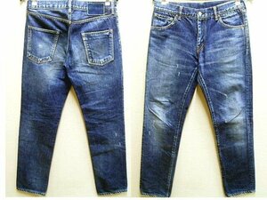 ◇即決[W32]visvim 18SS SOCIAL SCULPTURE DENIM 04D5 04 DAMAGED-5 スリム デニム 0118105005016 パンツ■6034