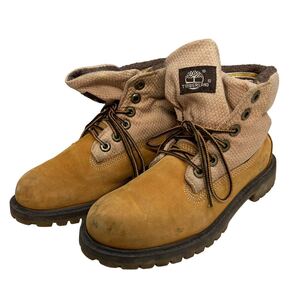 BD005 Timberland ティンバーランド レディース ワークブーツ レースアップ6ホール ブーツ US4 22.5cm キャメル ヌバック