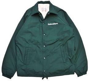 【SUBCULTURE サブカルチャー】ボアコーチジャケット日本製 「SC EAGLE COACHES JACKET」 初期モデル　グリーン　タグ付