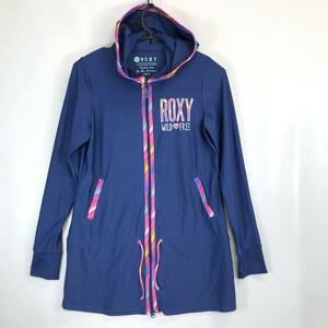 ROXY ロキシー ラッシュパーカー ロング丈 ネイビー Sサイズ RLY131046