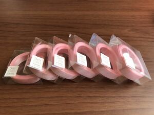 【新品】リボン （ピンク・3m）6巻セット