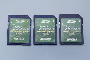 256MB SDカード　BUFFALO ●3枚セット●