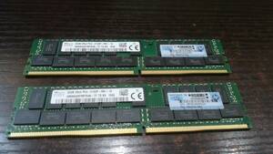 【動作品♪】SK hynix PC4-2133P DDR4 32GB×2枚 合計 64GB ECC Registered メモリ