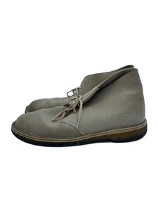 Clarks◆チャッカブーツ/US9/BEG/レザー/13292