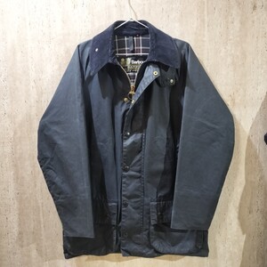 special 80s Barbour beaufort　c38 ターコイズ　ネイビー　バブアー　ビューフォート　 2クラウン　2クレスト　　