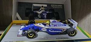 美品!! ミニチャンプス Minichamps 1/18 A.Senna Williams s.marinoGP 1994 リミテッドエディション 016/333 ショーケースに飾り　箱あり