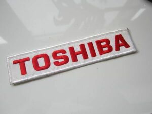 TOSHIBA 東芝 電化製品 ロゴ ワッペン/自動車 バイク ゴルフ ラグビー 企業 スポンサー バイク F1 レーシング 100
