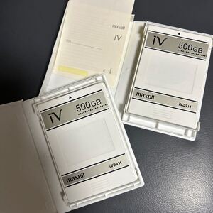 maxell iVDR-S 500G×2 カセットハードディスク マクセル