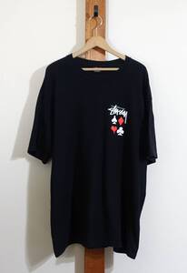 Stussy/ステューシー◆Tシャツ FULL DECK S/STEE トランプ トランプ柄 2015年SS 完売済み 株式会社ジャック