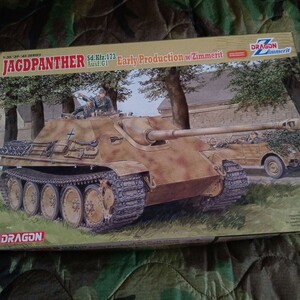 PTM 1/35 ヤークトパンサー 初期生産型 (ツェメリットコーティング) プラモデル (6494) DRAGON (ドラゴ)　(20141115) ドイツ軍未組み立て