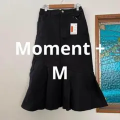 moment + コットン　マーメイドスカート　黒　M タグ付き