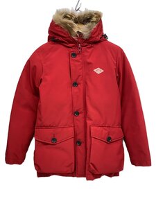 DANTON◆TUSSAH DOWN JACKET/ダウンジャケット/34/ポリエステル/RED/JD-8532 LAS//