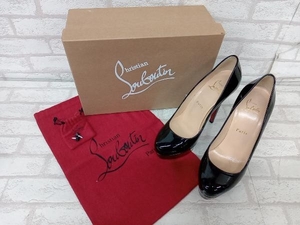 Christian Louboutin クリスチャンルブタン BIANCA 140 PATENT CALF エナメルパンプス ハイヒール ブラック レディース サイズ37 厚底