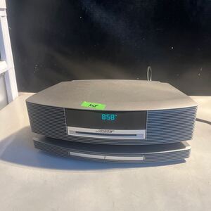 s A38 100サイズ発送　中古　現状品　 BOSE ボーズ Wave music system Ⅲ ウェーブミュージックシステム シルバー CDデッキ 