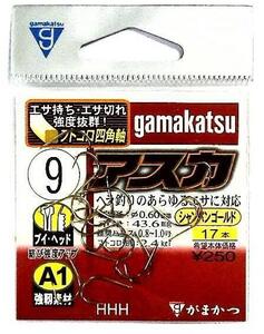 釣針 アスカ 9号 がまかつ GAMAKATS #551957 [ML]