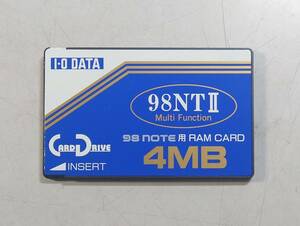KN4403 【ジャンク品】 I・O DATA 98NTⅡ PC-98ノート用 RAMカード 4MB