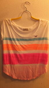 ★HOLLISTER★Ladies Tee shirts　Size S ホリスターTシャツ サイズS　身幅43Cm　USED IN JAPAN