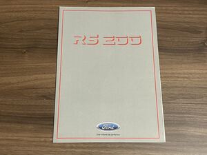 ★☆超レア！ フォード RS200 カタログ（美品）☆★