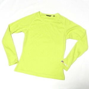 美品 berghaus バーグハウス ESSENTIAL LS Tシャツ 長袖 レディースS◎汚れダメージなし◎清掃済 送料無料◎ライムグリーン