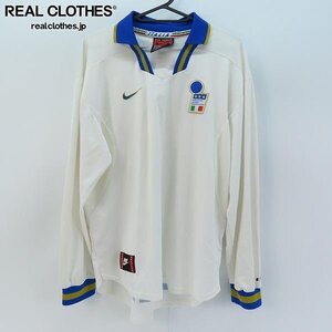 ☆NIKE/ナイキ サッカー イタリア代表 96年 アウェイ 長袖 ユニフォーム /L /UPK