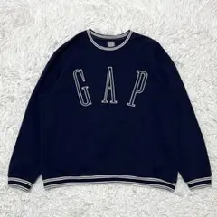 YZERR着用✨GAP ギャップ　アーチロゴ　スウェット　ネイビー　XLサイズ