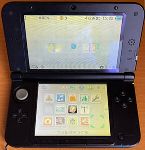 ★★動作OK 任天堂 Nintendo ニンテンドー3DS LL SPR-001(JPN) ブラック (中古)★★