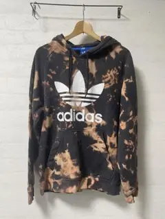 adidas リメイク古着 タイダイフーディー