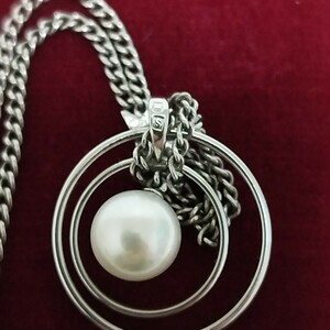 MIKIMOTO ミキモト パール ネックレス SILVER 本真珠 シルバー