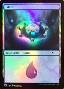 MTG ■土地/英語版■ 《島/Island》★FOIL★Secret Lair SLD