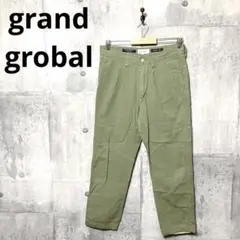 grand global グランドグローバル テーパードタックパンツ スラックス