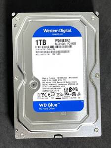 【送料無料】　★ 1TB ★　WD Blue　/　WD10EZRZ　【使用時間： 2073 ｈ】　2023年製　Western Digital Blue　良品　3.5インチ 内蔵HDD　