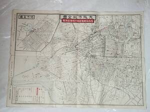 Kー２　明治41年　大阪石鹸商報付録　大阪市街全図　古地図