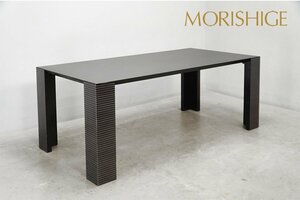 692 極美品 IDC大塚家具 MORISHIGE(モリシゲ) 森繁 ツバキ「椿」ダイニングテーブル 漆 象谷塗 幅180cm