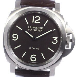 パネライ PANERAI PAM00562 ルミノール ベース 8デイズ 手巻き メンズ 内箱・保証書付き_778135